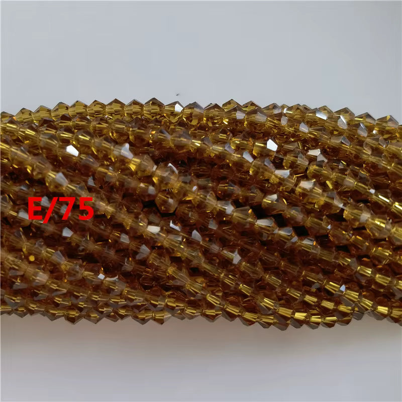 6mm Bicone Crystal Glass Beads
