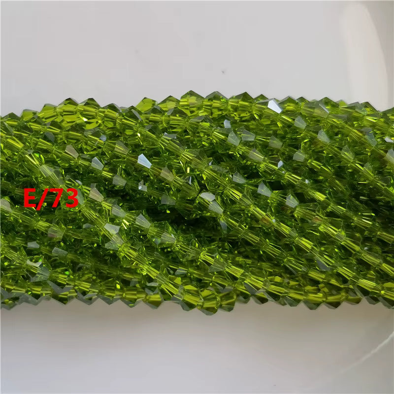 6mm Bicone Crystal Glass Beads