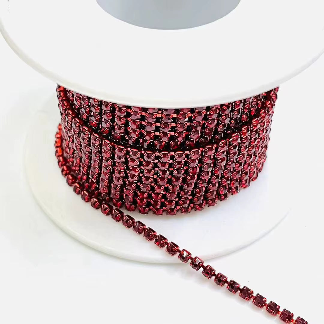 SS6/2mm Metal Rhinestone Banding 10 Yards