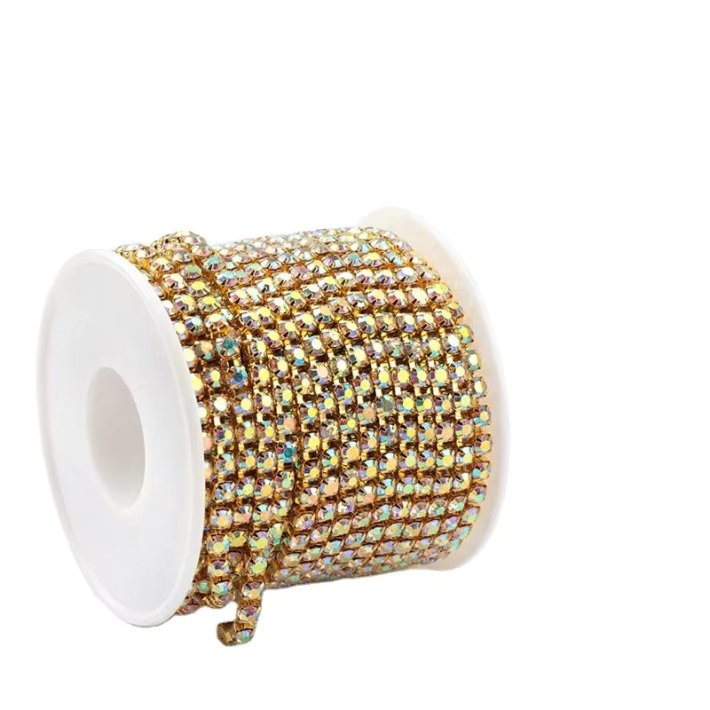 SS6/2mm Metal Rhinestone Banding 10 Yards