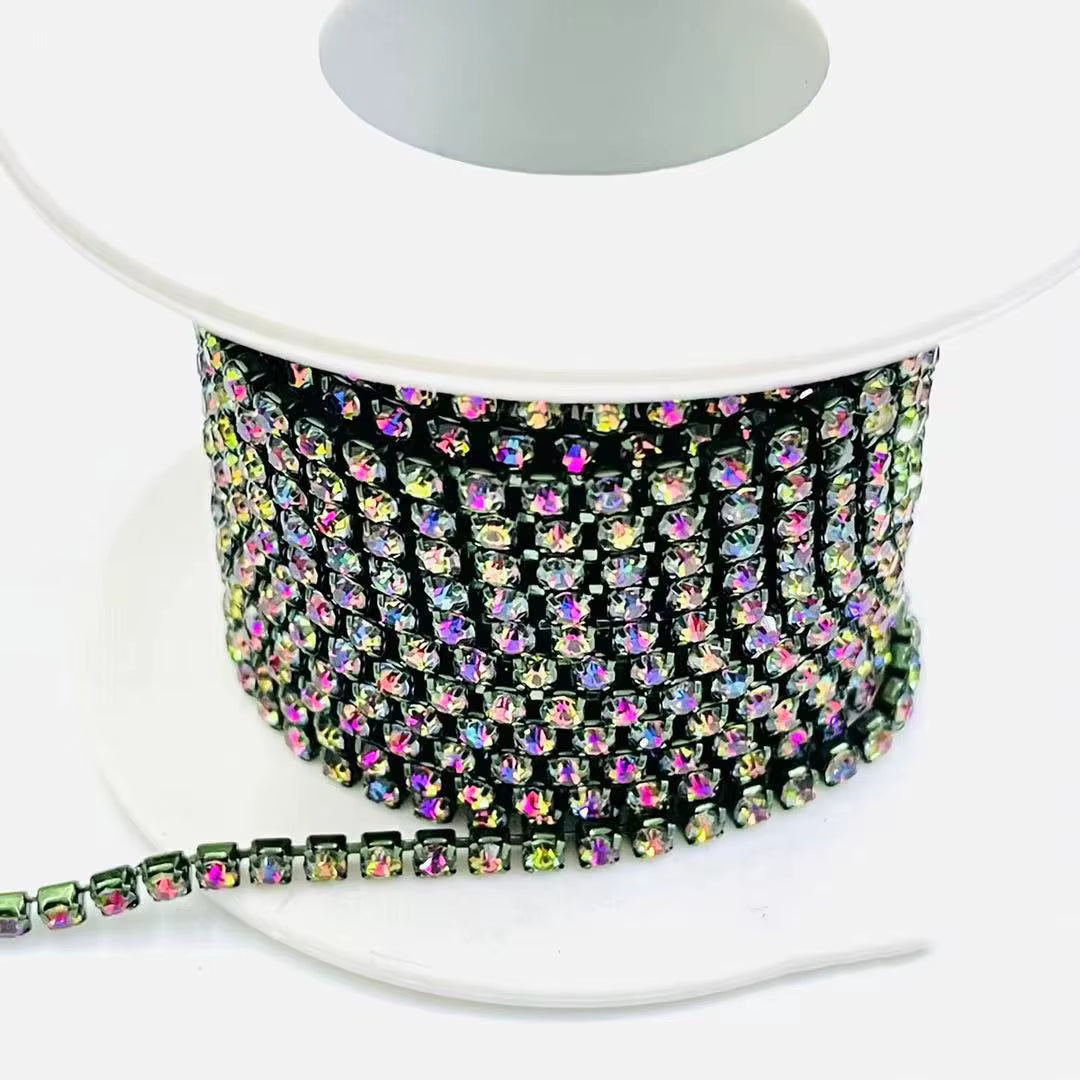 SS6/2mm Metal Rhinestone Banding 10 Yards