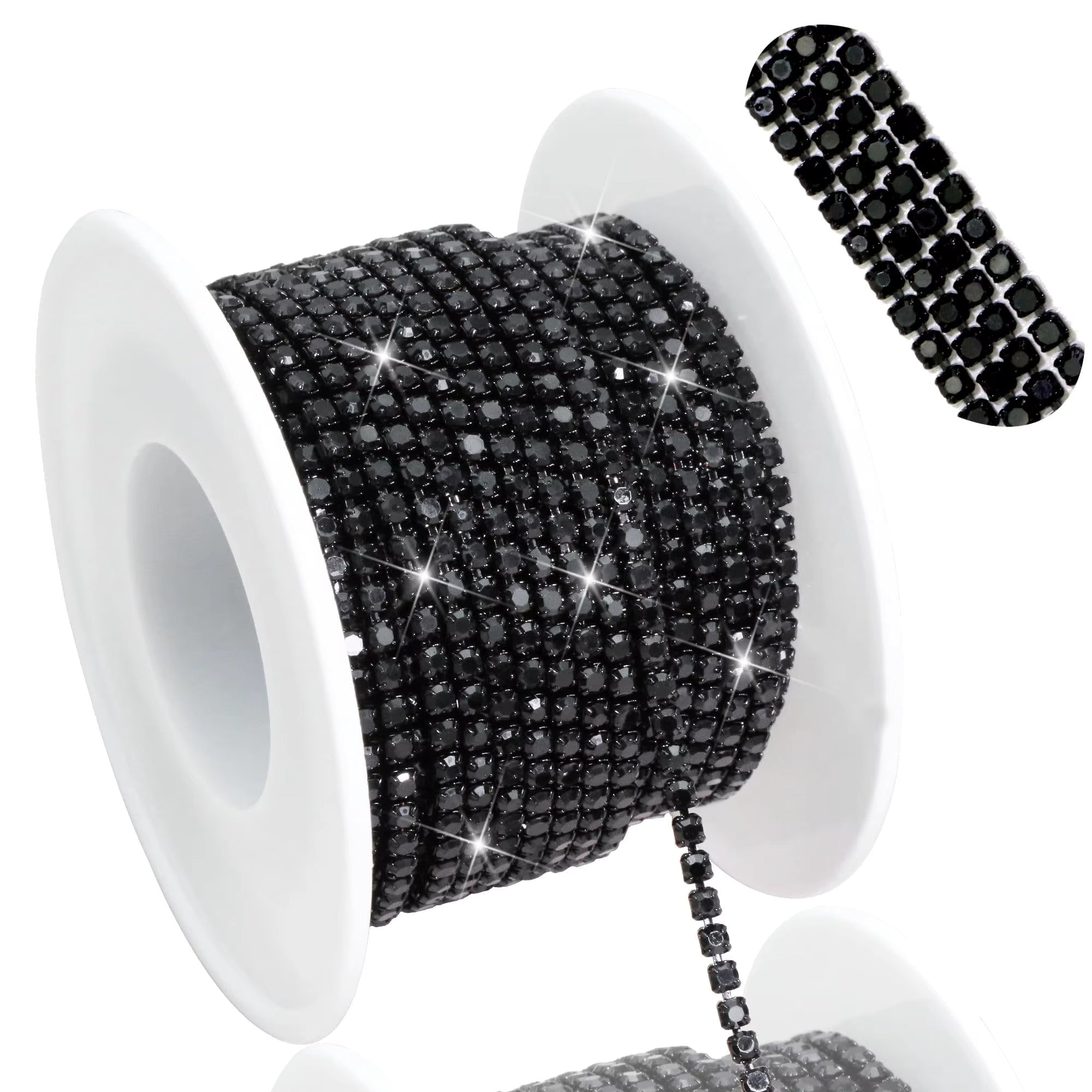 SS6/2mm Metal Rhinestone Banding 10 Yards