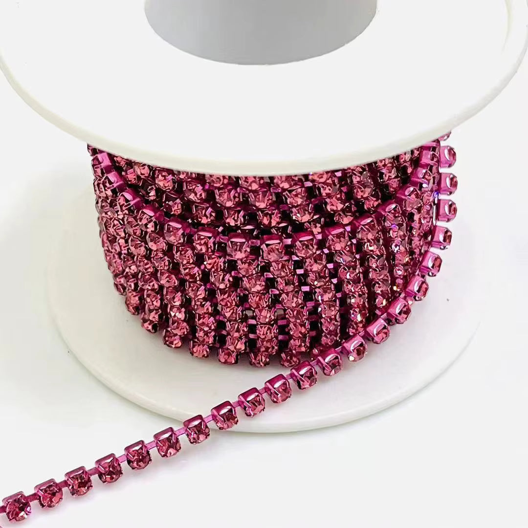 SS6/2mm Metal Rhinestone Banding 10 Yards