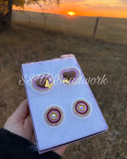 Pink Smaller Beaded Earrings