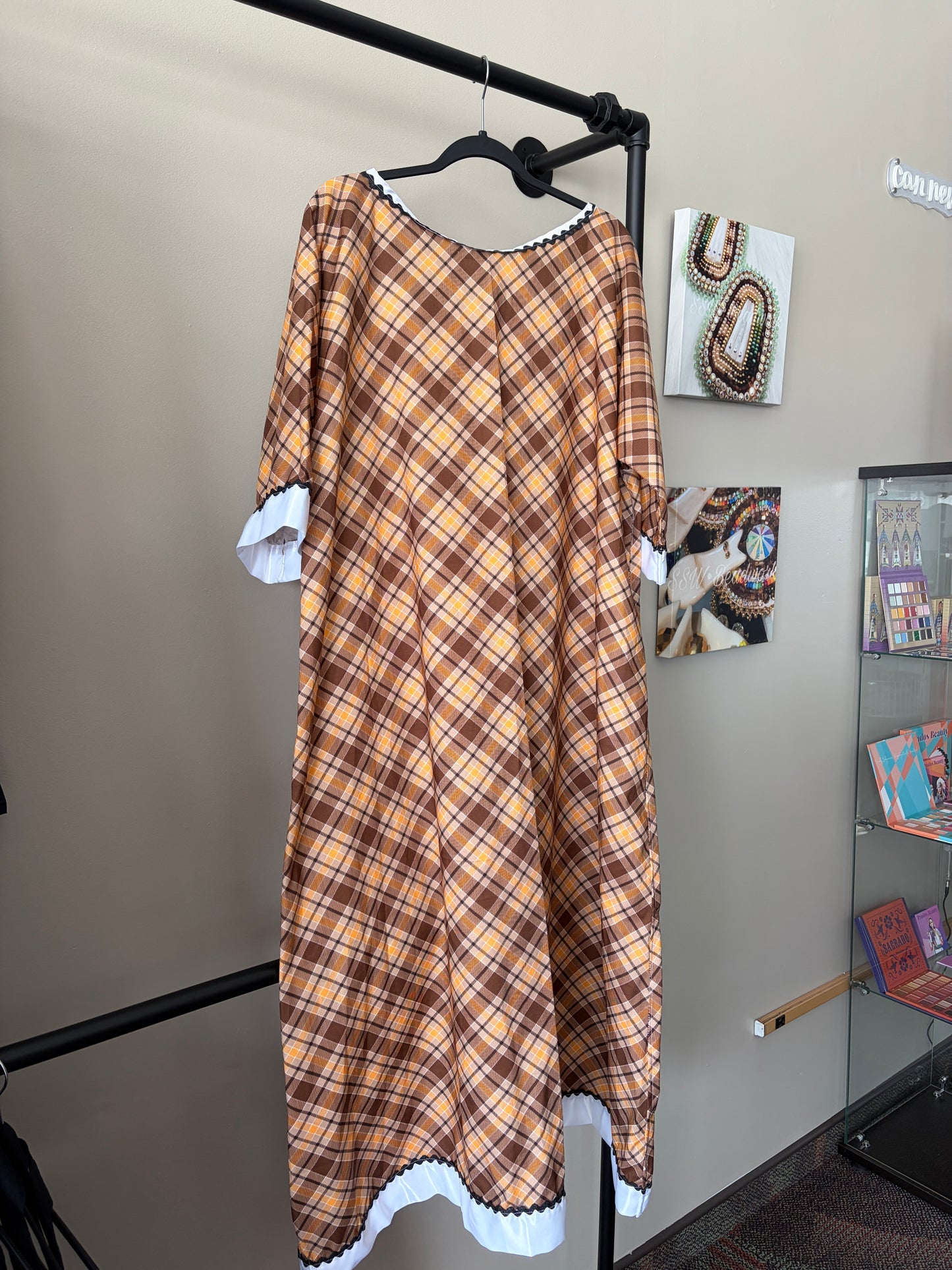 Buffalo Wmn Original - Brown Plaid Dress