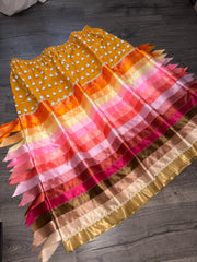 Billy Werk - Yellow Sunset Ribbon Skirt (3XL-4XL)