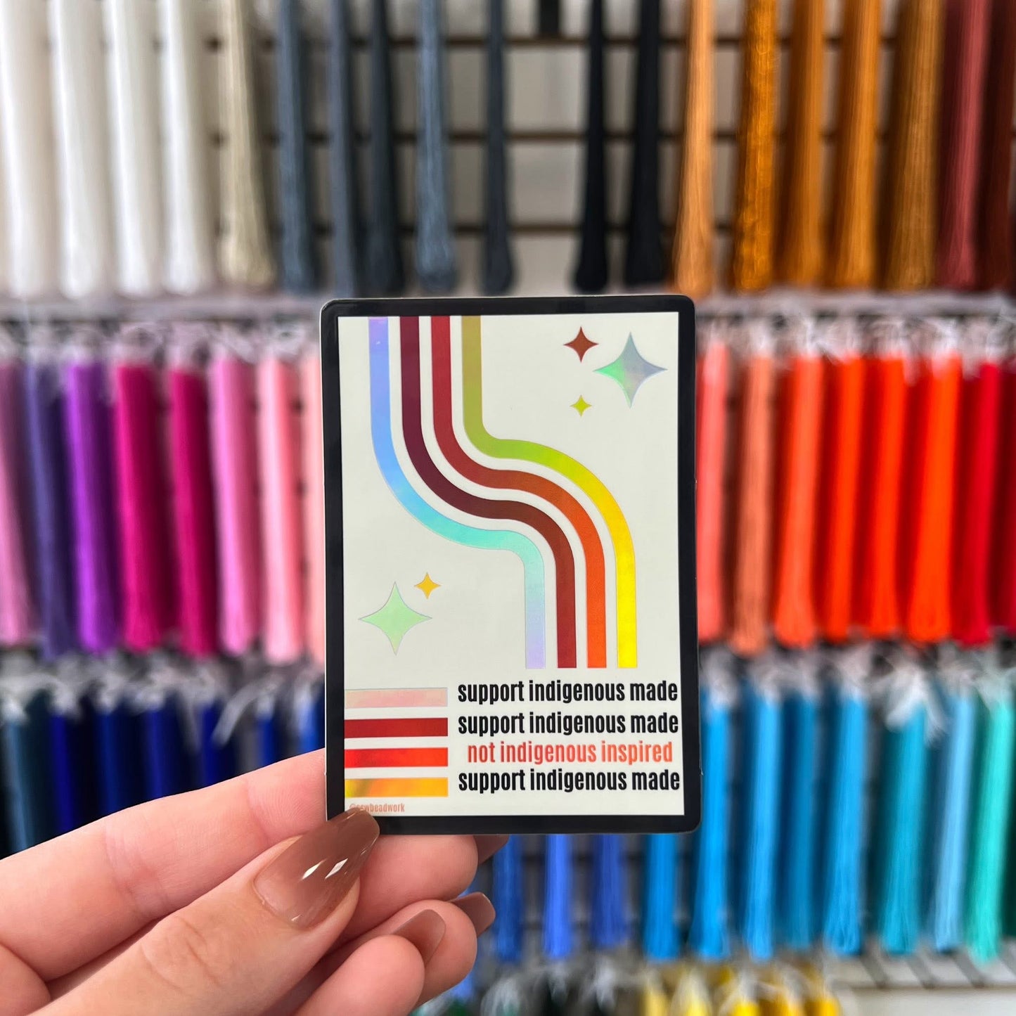 Sticker - Support Indigenous Made