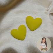 💛Daisy Yellow Large Heart Center