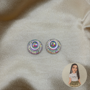 Peacock 10pcs 20mm Round Crystal AB
