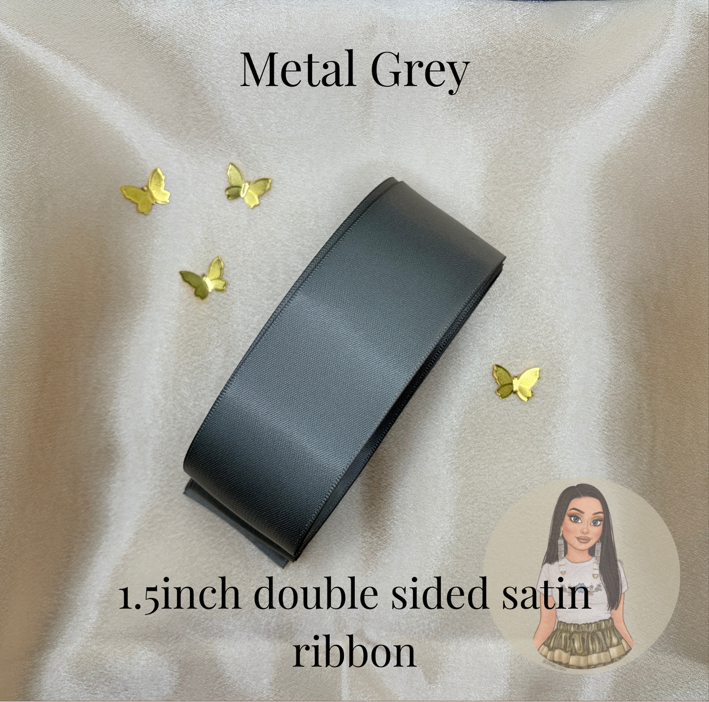 1.5in Metal Grey