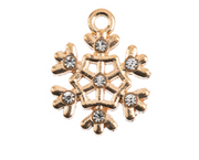Sweet & Petite Holiday Charms 18x14mm Snowflake 8pcs