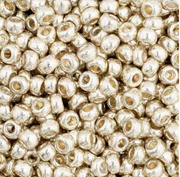 Czech Seed Bead 11/0 Vial Silver Metallic apx23g