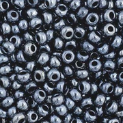 Czech Seed Bead 11/0 Vial Metallic Gunmetal apx23g