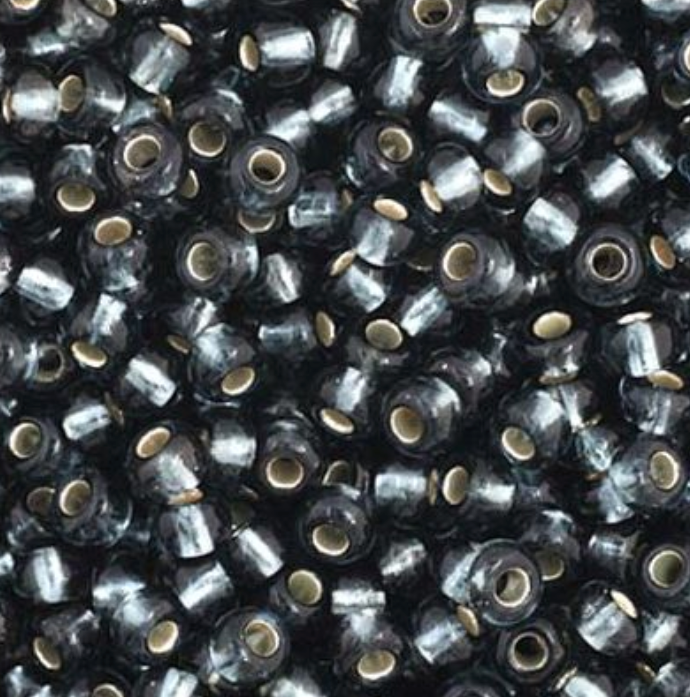 Czech Seed Bead 11/0 Vial S/L Grey apx23g