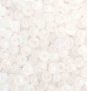 Czech Seed Bead 11/0 Vial Opaque White Opal apx23g
