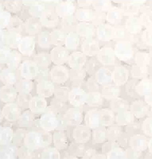 Czech Seed Bead 11/0 Vial Opaque White Opal apx23g