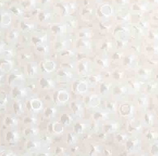 Czech Seed Bead 11/0 Vial Opaque White Dyed Pearl apx24g