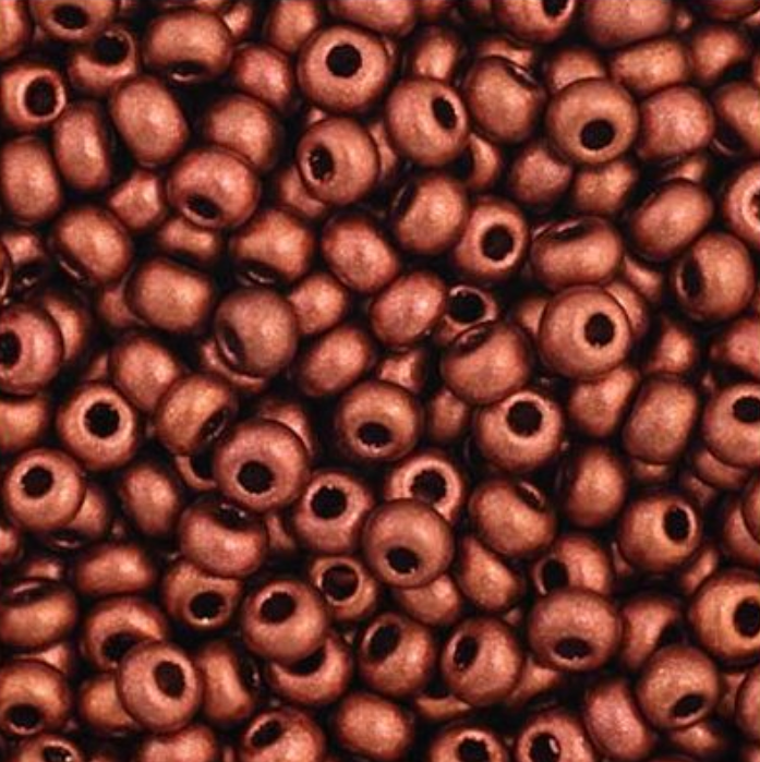 Czech Seed Bead 11/0 Vial Metallic Copper apx23g