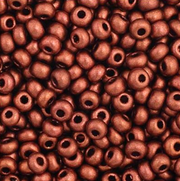 Czech Seed Bead 11/0 Vial Metallic Copper apx23g