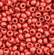 Czech Seed Bead 11/0 Vial Metallic Light Copper Terra apx23g