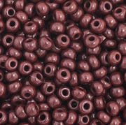 Czech Seed Bead 11/0 Vial Opaque Dark Brown apx24g