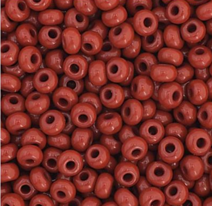 Czech Seed Bead 11/0 Vial Opaque Light Brown apx23g