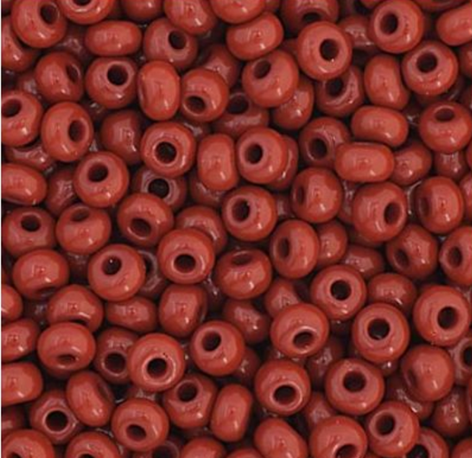Czech Seed Bead 11/0 Vial Opaque Light Brown apx23g