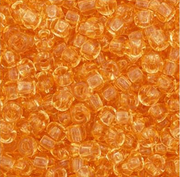 Czech Seed Bead 11/0 Vial Transparent Light Topaz apx23g
