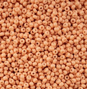 Czech Seed Bead 11/0 Vial Light Brown Chalk Dyed Solgel apx23g