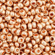 Czech Seed Bead 11/0 Vial Metallic Dark Gold SOLGEL apx23g