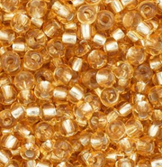 Czech Seed Bead 11/0 Vial S/L Light Gold apx23g