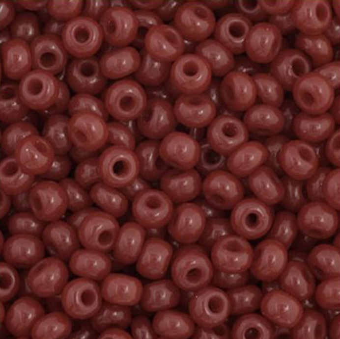 Czech Seed Bead 11/0 Vial Opaque Cranberry apx23g