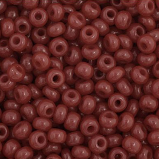 Czech Seed Bead 11/0 Vial Opaque Cranberry apx23g