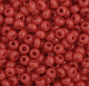 Czech Seed Bead 11/0 Vial Opaque Dark Red apx23g