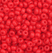 Czech Seed Bead 11/0 Vial Opaque Medium Red apx23g