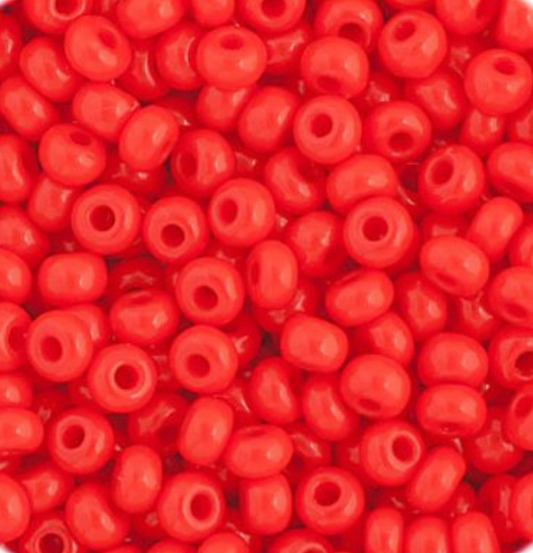 Czech Seed Bead 11/0 Vial Opaque Light Red apx23g