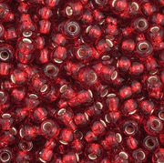 Czech Seed Bead 11/0 Vial S/L Medium Red apx23g