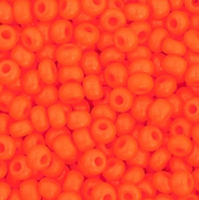 Czech Seed Bead 11/0 Vial Opaque Orange apx23g