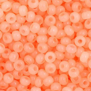 Czech Seed Bead 11/0 Vial Pearl Peach AB apx23g