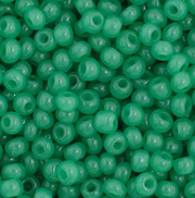 Czech Seed Bead 11/0 Vial Opaque Green apx24g