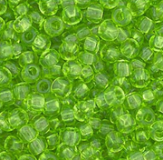 Czech Seed Bead 11/0 Vial Transparent Light Green apx23g