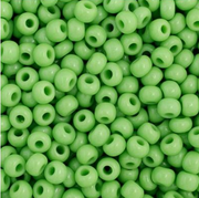 Czech Seed Bead 11/0 Vial Opaque Light Green apx23g