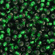 Czech Seed Bead 11/0 Vial S/L Medium Green apx23g