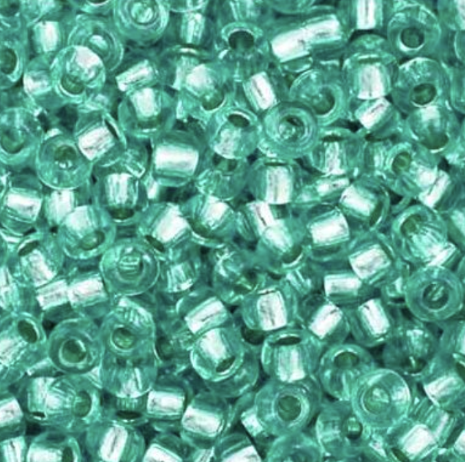Czech Seed Bead 11/0 Vial S/L Green Dyed apx23g