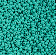 Czech Seed Bead 11/0 Vial PermaLux Dyed Chalk Sea Green Matt apx24g