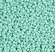 Czech Seed Bead 11/0 Vial PermaLux Dyed Chalk Mint Matt apx24g