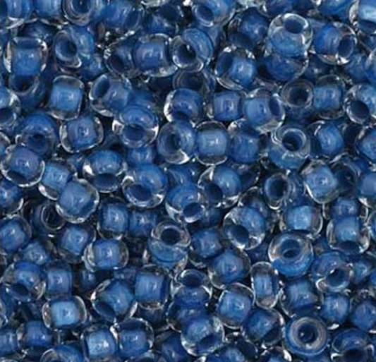 Czech Seed Bead 11/0 Vial C/L Blue apx23g