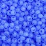 Czech Seed Bead 11/0 Vial Opaque Oily Blue apx23g