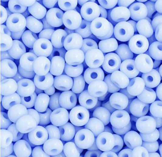 Czech Seed Bead 11/0 Vial Opaque Powder Blue apx23g