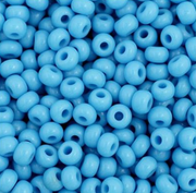 Czech Seed Bead 11/0 Vial Opaque Turquoise Blue apx23g